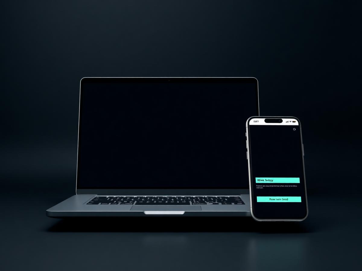 Fast, minimal website mockup shown on desktop and mobile